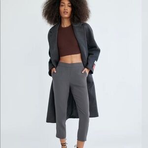 Babaton Conan Crop Pant In Charcoal Grey Size 2